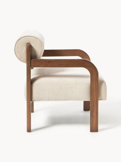 Westwing Collection Loungesessel Raymond aus Eschenholz 2025