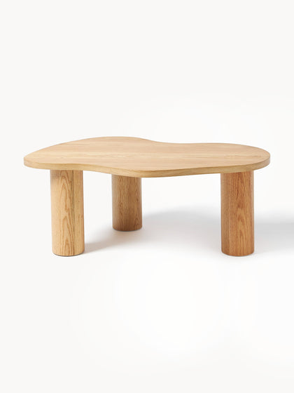 Westwing Collection Couchtisch Didi aus Eichenholz in organischer Form Fabrikpreis
