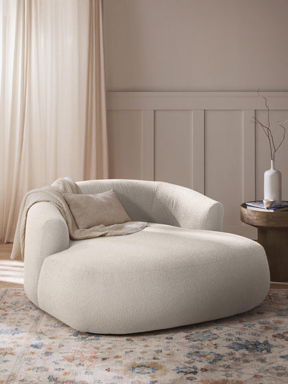 Westwing Collection XL Bouclé-Loungesessel Sofia Flash Sale