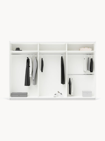 Westwing Collection Modularer Schwebetürenschrank Charlotte 300 cm Breite mehrere Varianten Exklusivangebot
