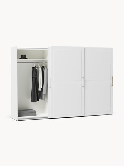 Westwing Collection Modularer Schwebetürenschrank Charlotte 300 cm Breite mehrere Varianten Exklusivangebot