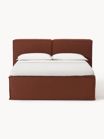 Westwing Collection Bouclé-Boxspringbett Lennon Top Angebot