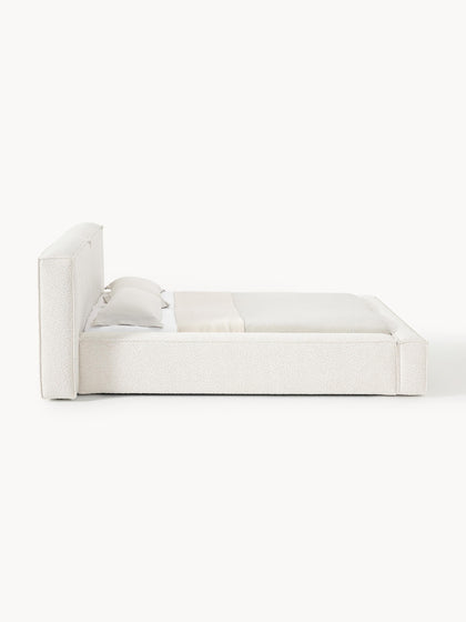Westwing Collection Bouclé-Polsterbett Lennon Blitzangebot