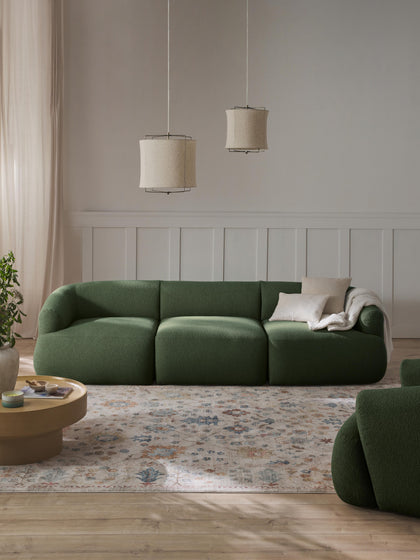 Westwing Collection Modulares Bouclé-Sofa Sofia (3-Sitzer) Neuheiten