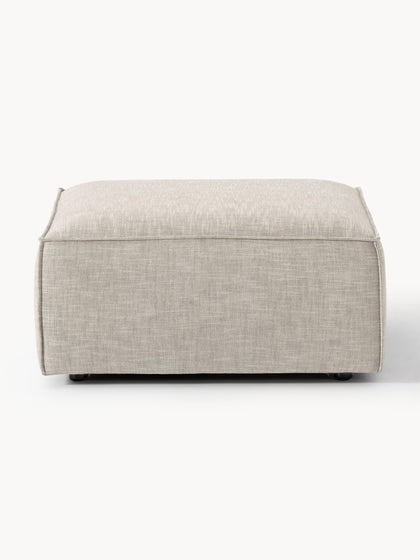 Westwing Collection Sofa-Hocker Lennon aus Leinen-Mix Bestseller