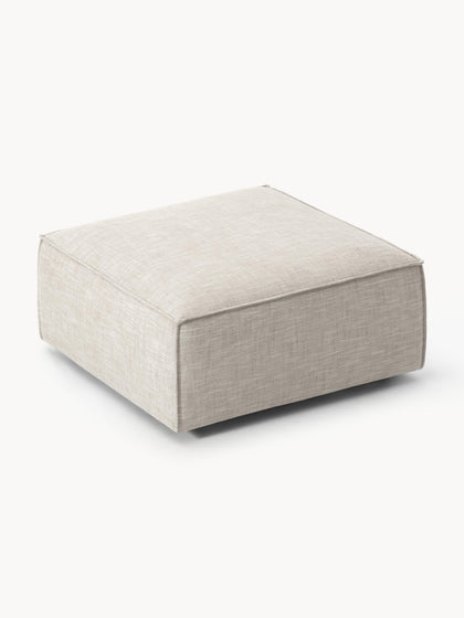 Westwing Collection Sofa-Hocker Lennon aus Leinen-Mix Bestseller