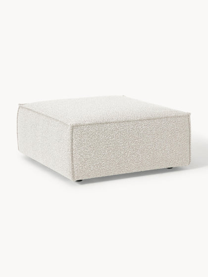 Westwing Collection Sofa-Hocker Lennon aus Bouclé