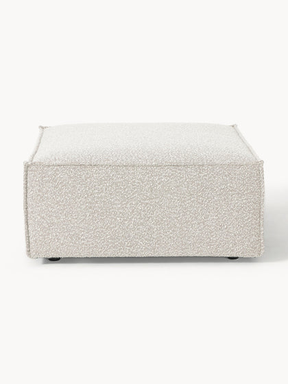 Westwing Collection Sofa-Hocker Lennon aus Bouclé Saisonale Angebote