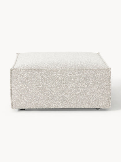 Westwing Collection Sofa-Hocker Lennon aus Bouclé Saisonale Angebote