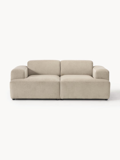 Westwing Collection Cord-Sofa Melva (2-Sitzer)