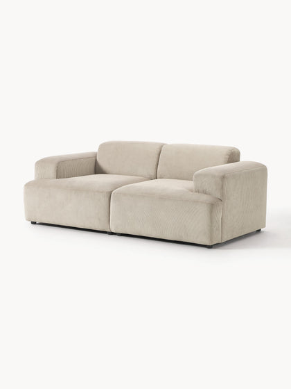 Westwing Collection Cord-Sofa Melva (2-Sitzer) Tägliche Deals