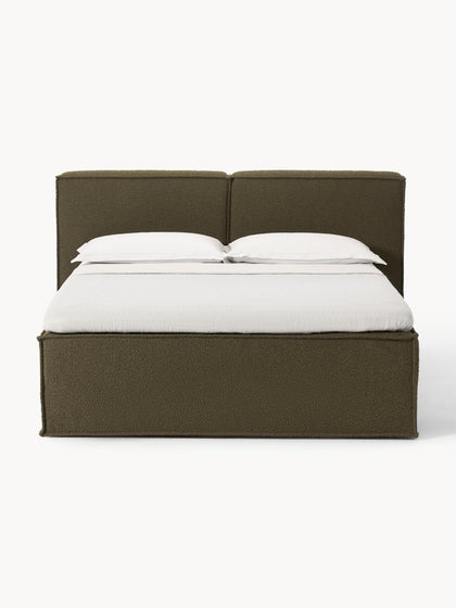 Westwing Collection Bouclé-Boxspringbett Lennon Wochenangebot