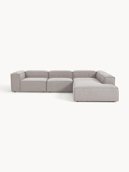 Westwing Collection Modulares XL-Ecksofa Lennon aus Bouclé Neueste Stile
