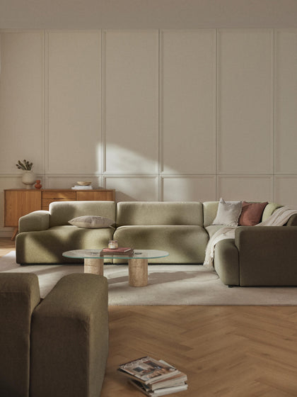Westwing Collection Großes Ecksofa Melva (4-Sitzer) Letzte 2 Tage