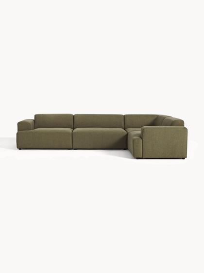 Westwing Collection Großes Ecksofa Melva (4-Sitzer) Letzte 2 Tage