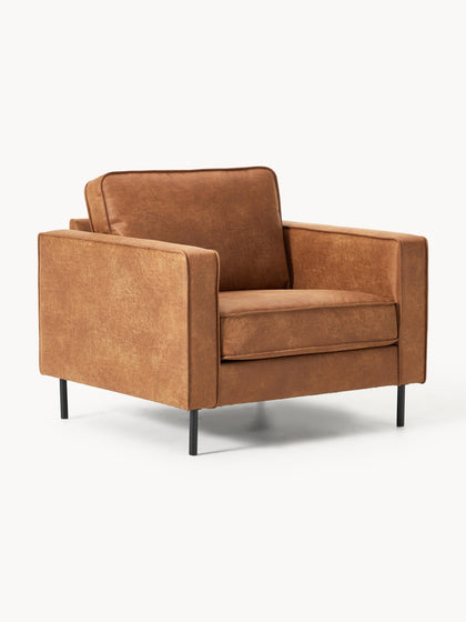 Westwing Collection Sessel Hunter aus recyceltem Leder