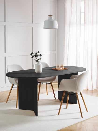 Westwing Collection Ovaler Holz-Esstisch Toni 200 x 90 cm Bis zu 60% Rabatt