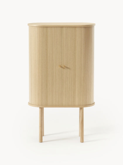 Westwing Collection Highboard Calary mit geriffelter Front Bis zu 65% Rabatt