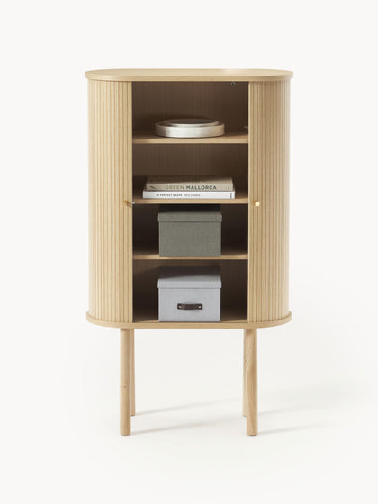 Westwing Collection Highboard Calary mit geriffelter Front Bis zu 65% Rabatt