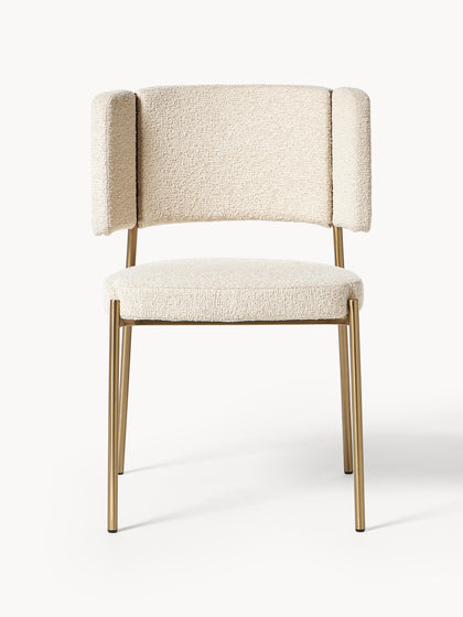 Westwing Collection Bouclé-Polsterstühle Samantha 2 Stück Nur für heute