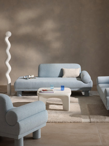Westwing Collection Bouclé-Ottomane Lilo Riesige Rabatte