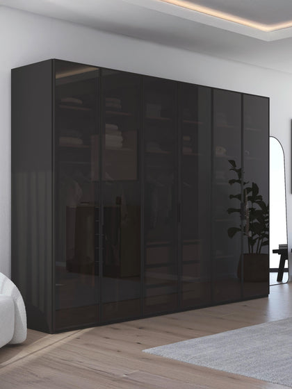 Westwing Collection Drehtürenschrank Skat Shine mit Innenbeleuchtung in verschiedenen Größen 50% Rabatt mit kostenlosem Versand