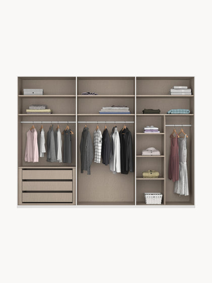 Westwing Collection Drehtürenschrank Skat Shine mit Innenbeleuchtung in verschiedenen Größen 50% Rabatt mit kostenlosem Versand