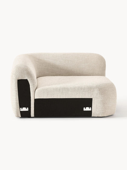 Westwing Collection Abgerundetes Eckmodul Wolke aus Bouclé Fabrikladen