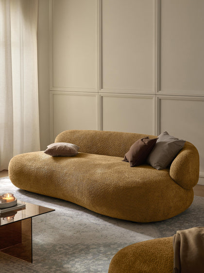 Westwing Collection Sofa Alba (3-Sitzer) aus Teddy-Bouclé Outlet