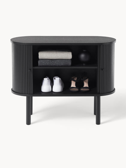 Westwing Collection Kleines Sideboard Calary mit geriffelter Front Angebote