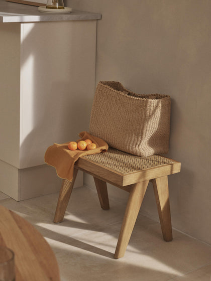 Westwing Collection Hocker Sissi mit Wiener Geflecht Schlussverkauf