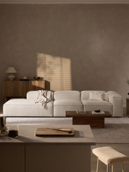 Westwing Collection Mittelmodul Lennon aus Leinen-Mix Saisonschlussverkauf