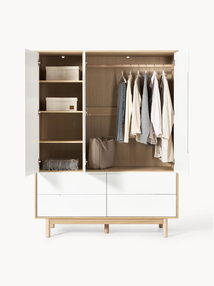 Westwing Collection Kleiderschrank Cassy 3-türig Weihnachtsangebot
