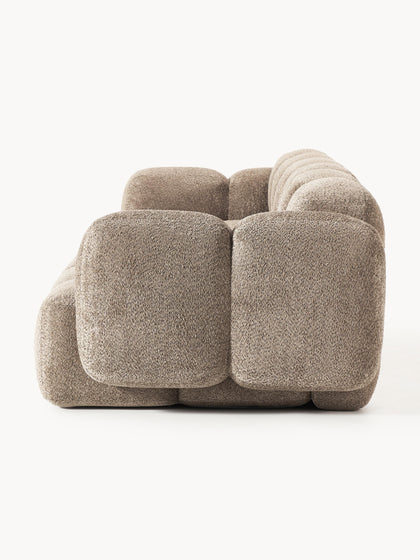 Westwing Collection Modulares Sofa Tayla (4-Sitzer) aus Teddy-Bouclé Valentinstagsangebot