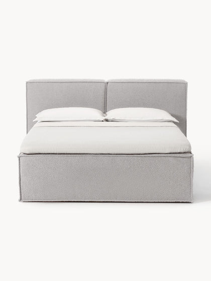 Westwing Collection Bouclé-Boxspringbett Lennon Jubiläumsangebot
