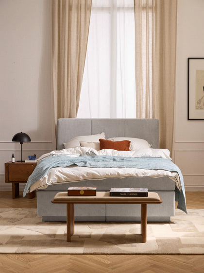 Westwing Collection Boxspringbett Oberon mit Stauraum Lagerräumung