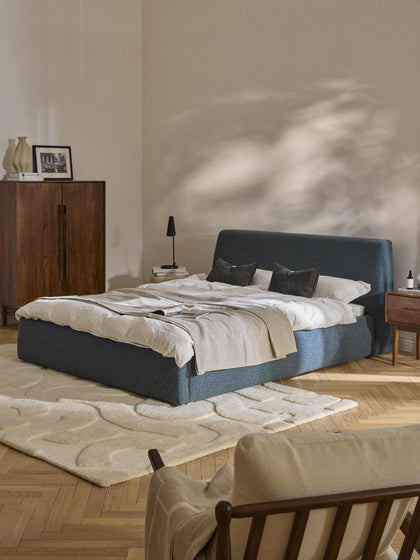 Westwing Collection Bouclé-Polsterbett Cloud mit Stauraum Exklusive Angebote