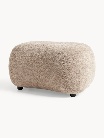 Westwing Collection Hocker Alba aus Teddy-Bouclé Tägliche Deals