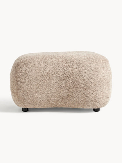 Westwing Collection Hocker Alba aus Teddy-Bouclé Tägliche Deals