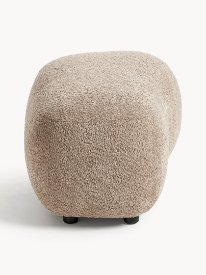 Westwing Collection Hocker Alba aus Teddy-Bouclé Tägliche Deals