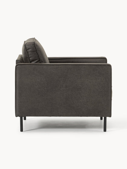 Westwing Collection Sessel Hunter aus recyceltem Leder Tiefpreis