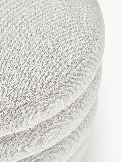 Westwing Collection XL Bouclé-Polsterhocker Alto mit Stauraum Kostenlose Rückgabe