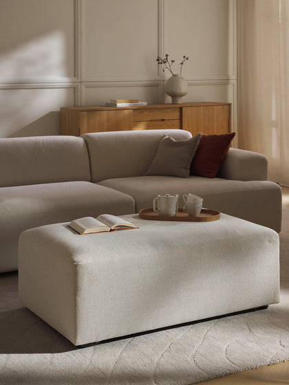 Westwing Collection XL-Hocker Melva B 116 x T 72 cm Neueste Stile
