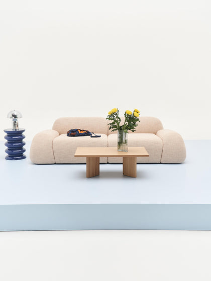 Westwing Collection Modulares Sofa Wolke (3-Sitzer) aus Bouclé Letzter Tag