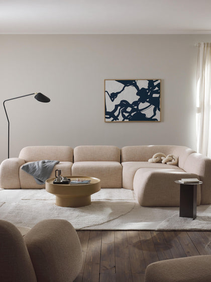 Westwing Collection Modulares Ecksofa Wolke (4-Sitzer) aus Bouclé Bis zu 60% Rabatt