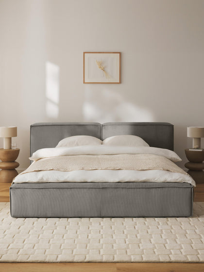 Westwing Collection Polsterbett Lennon aus Cord mit Stauraum Bis zu 65% Rabatt