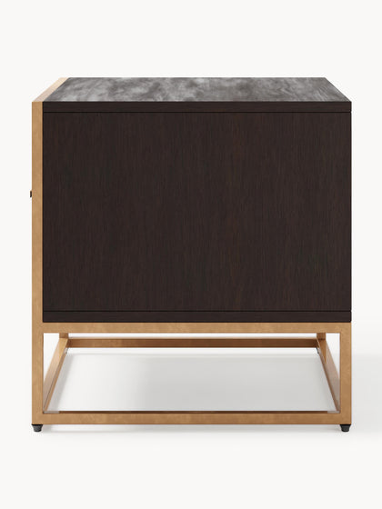 Westwing Collection Nachttisch Harry aus massivem Mangoholz Discount Store für neue Produkte