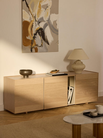 Westwing Collection Holz-Sideboard Larsen Nur noch ein Tag übrig
