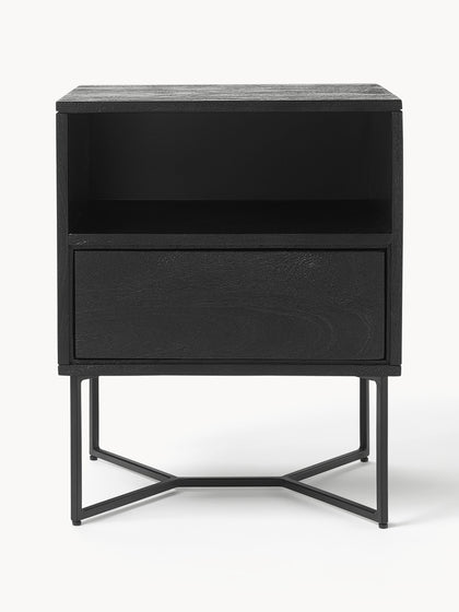 Westwing Collection Nachttisch Luca aus Mangoholz mit Schublade Black Friday Preise