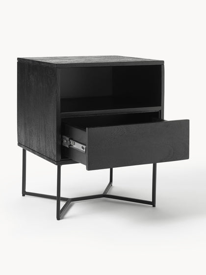 Westwing Collection Nachttisch Luca aus Mangoholz mit Schublade Black Friday Preise